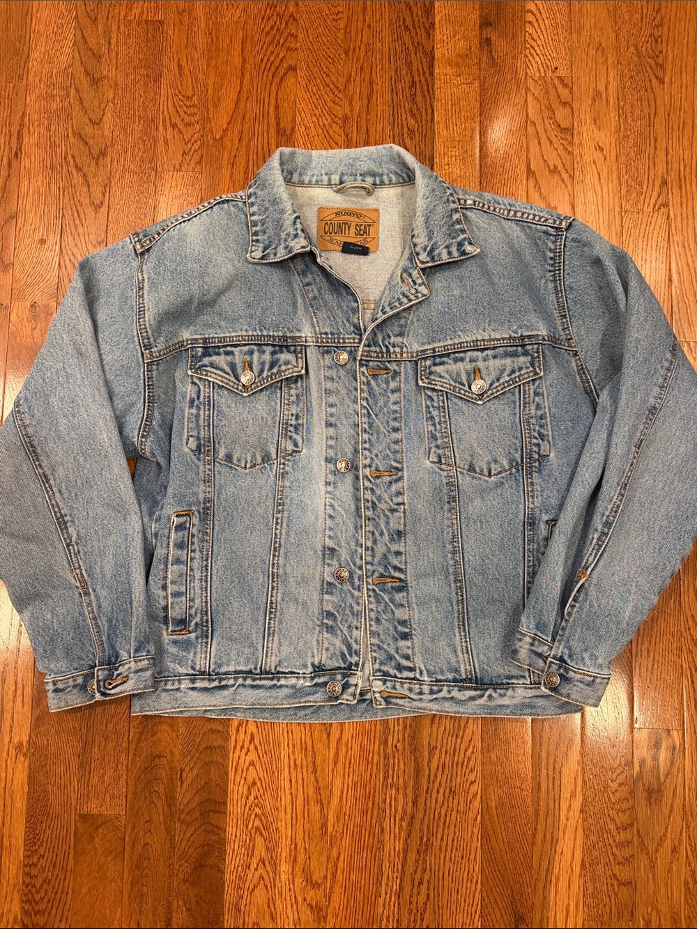 Vintage County Seat Women's Light Wash Denim Jacket